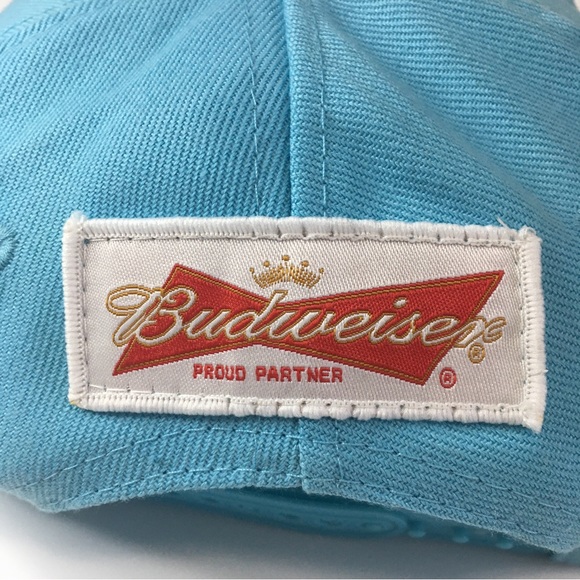Hockey Night in Canada Budweiser Snap Back Hat Light blue - Picture 5 of 7